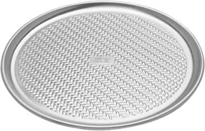 Chicago Metallic 5237988 Uncoated Textured Aluminum Pizza Crisper, 15-Inch, Silver