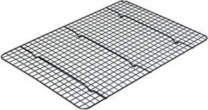 Chicago Metallic Professional Non-Stick Cooling Rack, 16.75-Inch-by-11.75-Inch, Black