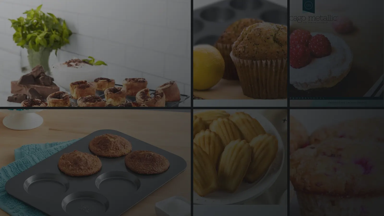 Chicago Metallic muffin, cupcake, popover and madeleine pans